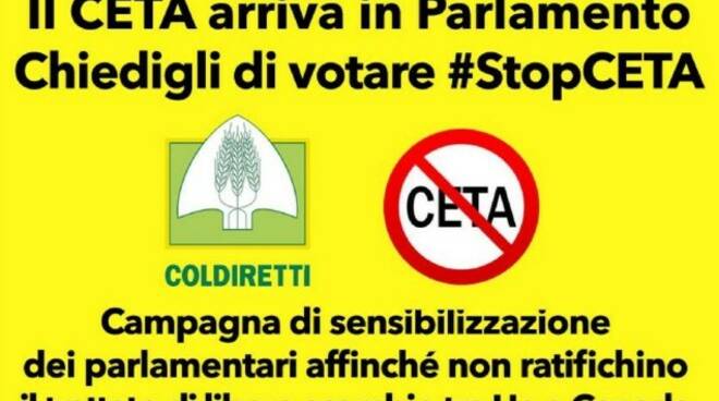 Il manifesto No-Ceta di Coldiretti