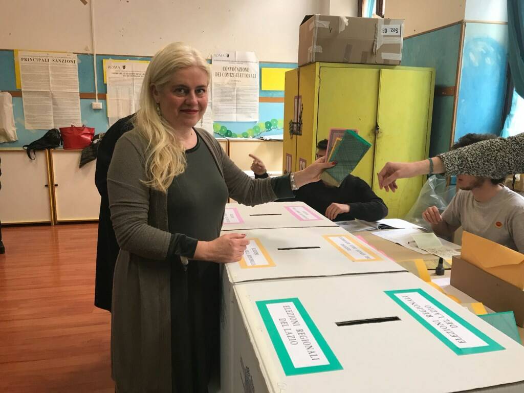 Chiara Geloni (LeU) al voto