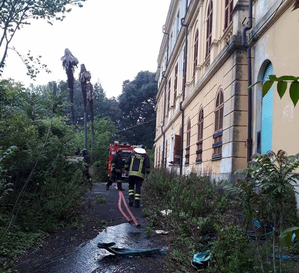 Incendio Villa Ollandini