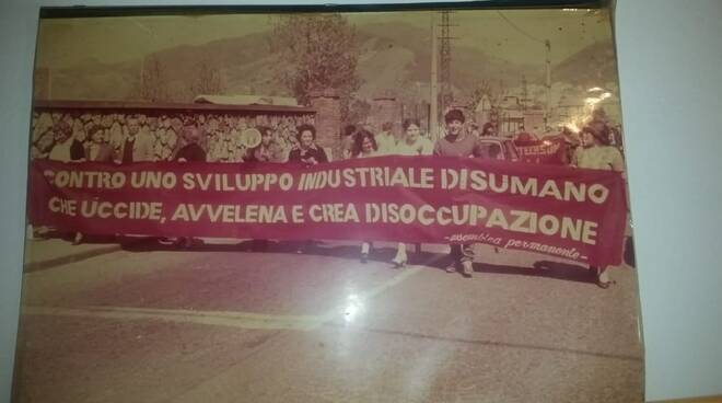 Manifestazione per la chiusura della Farmoplant