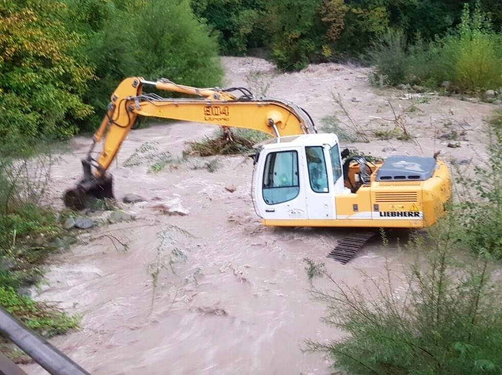 Ruspa nel Torrente Verde (Lunigiana)