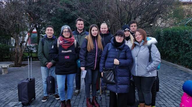 Gli studenti della scuola Salvetti-Barsanti di Massa