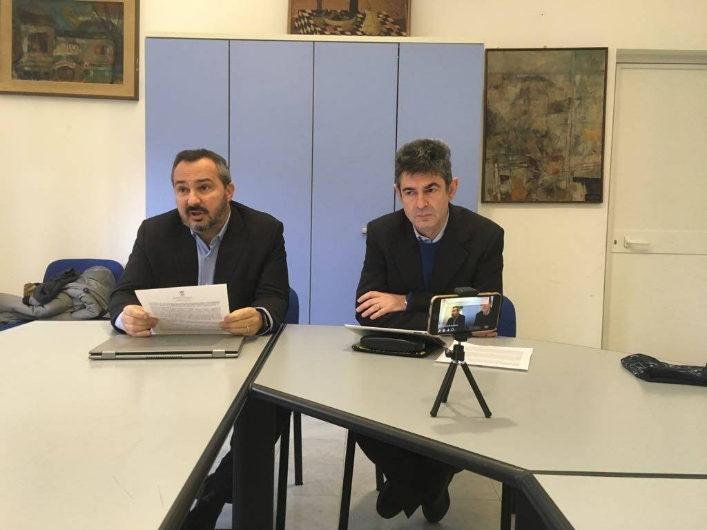 L'assessore Andrea Raggi e il sindaco Francesco De Pasquale
