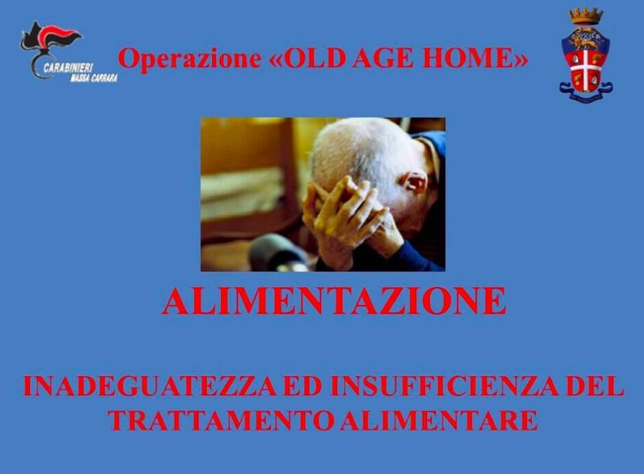 Operazione "Old Age Home", casa di riposo choc al Mirteto