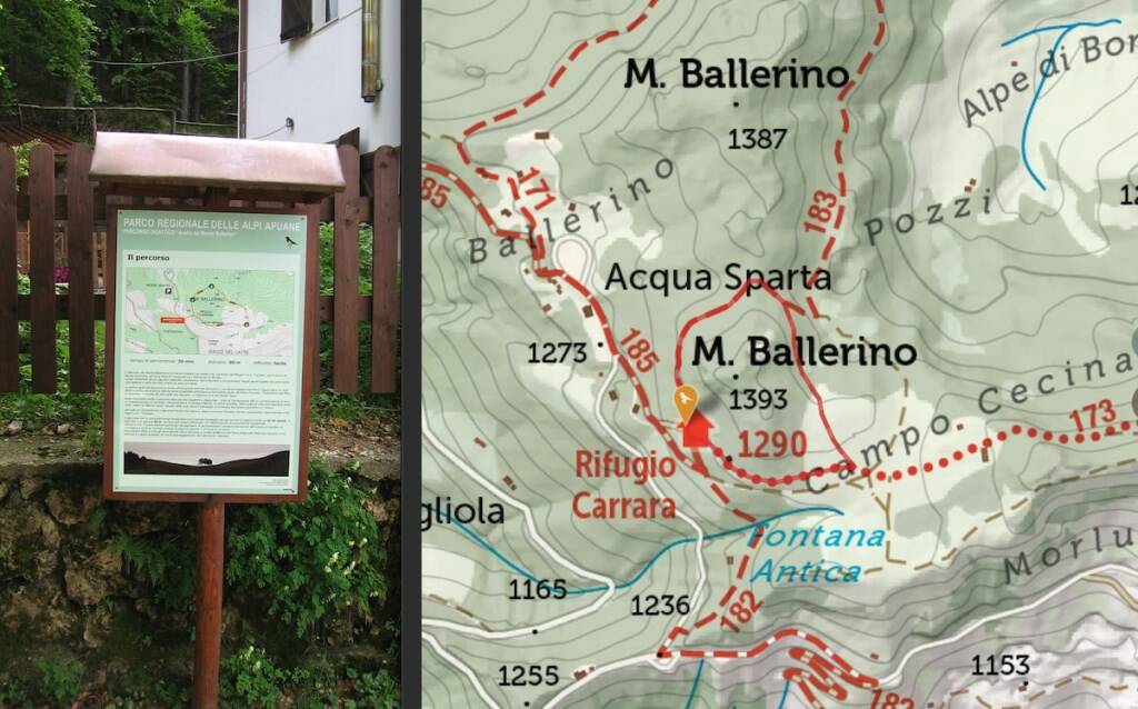 Il sentiero del monte Ballerino