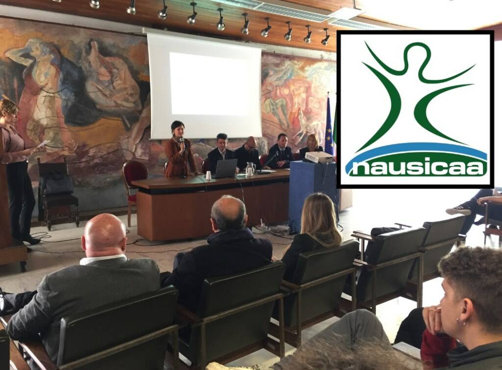 La presentazione di Nausicaa Spa e il logo della multiservizi