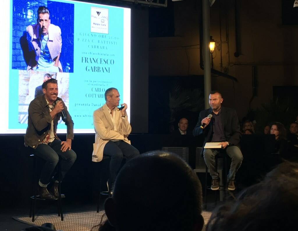 Francesco Gabbani, Carlo Cottarelli e David De Filippi