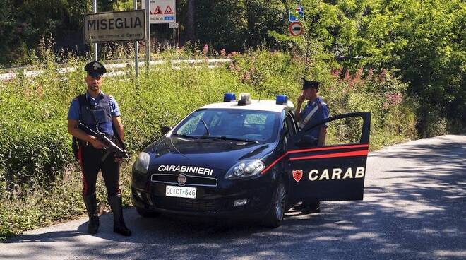 I carabinieri a Miseglia (Carrara)