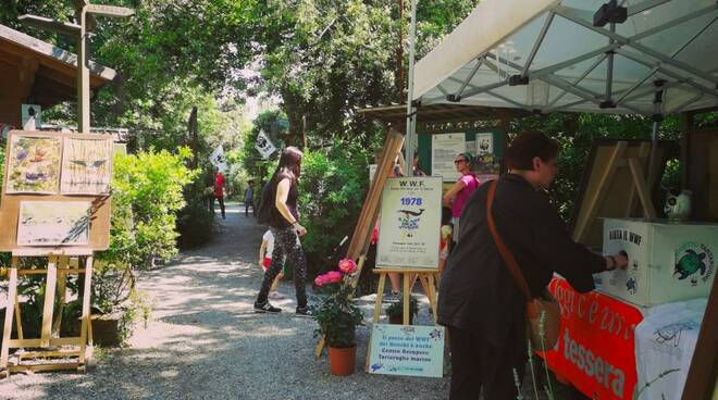 Banchetti alla giornata delle oasi al parco Wwf dei Ronchi