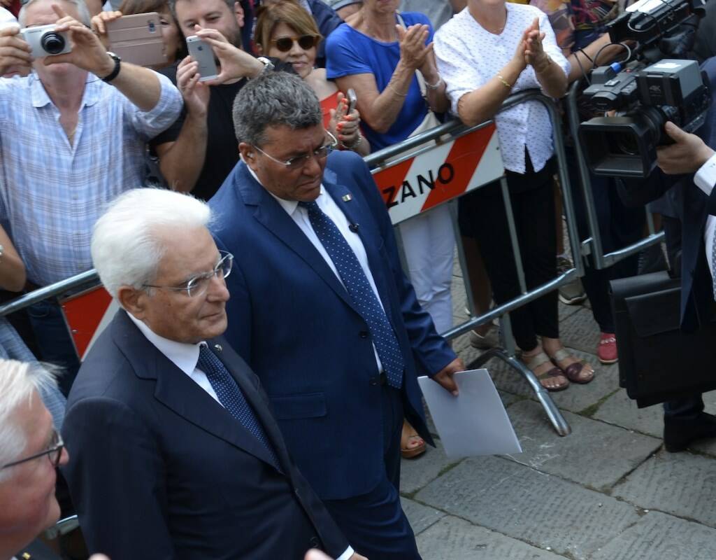 Il presidente Sergio Mattarella a Fivizzano