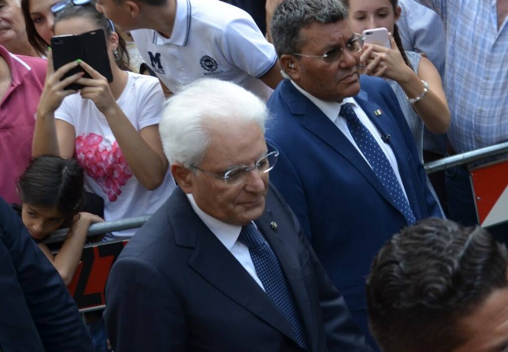 Il presidente Sergio Mattarella a Fivizzano