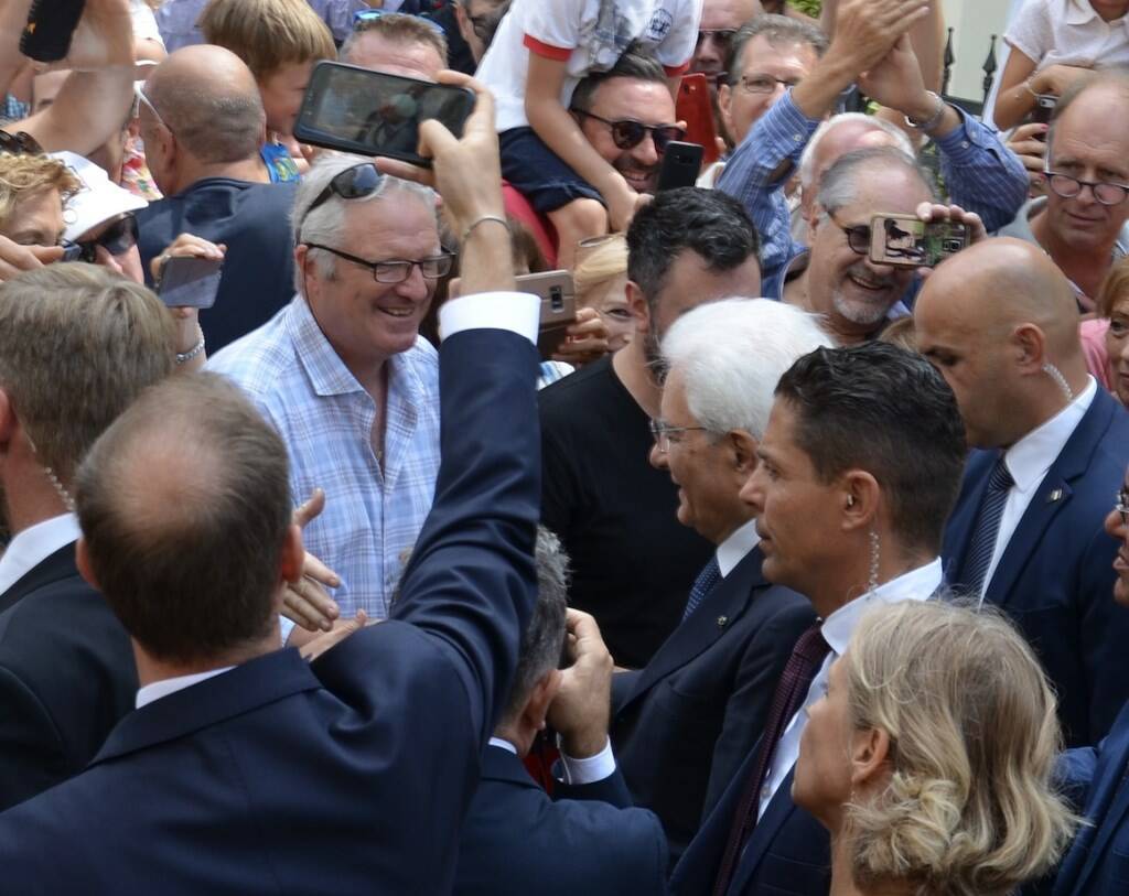 Il presidente Sergio Mattarella a Fivizzano