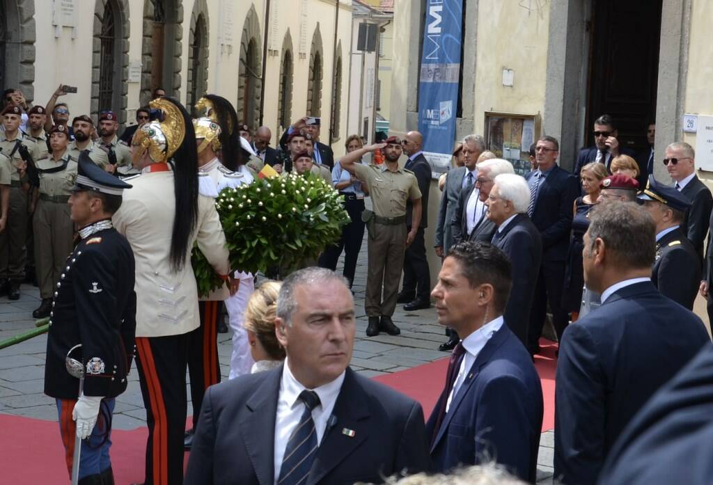 Il presidente Sergio Mattarella a Fivizzano