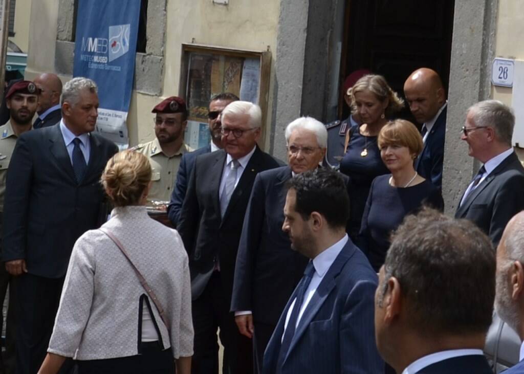 Il presidente Sergio Mattarella a Fivizzano