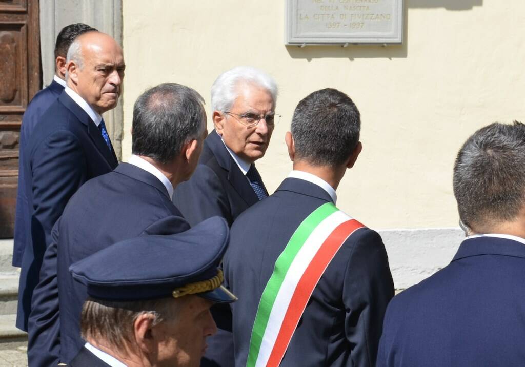 Il presidente Sergio Mattarella a Fivizzano