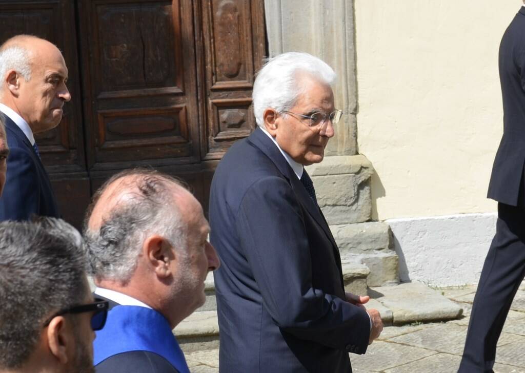 Il presidente Sergio Mattarella a Fivizzano