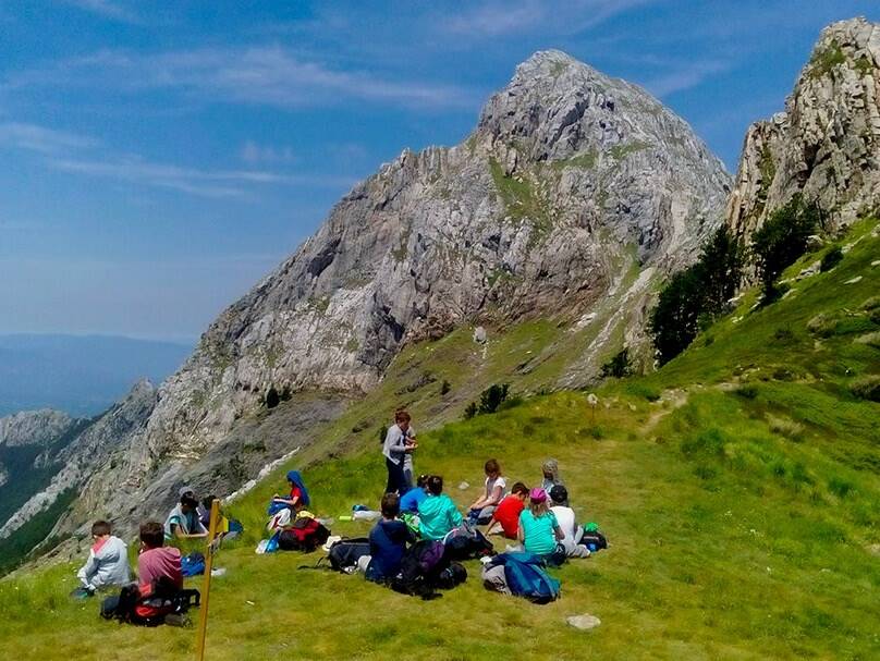 Studenti sulle Apuane