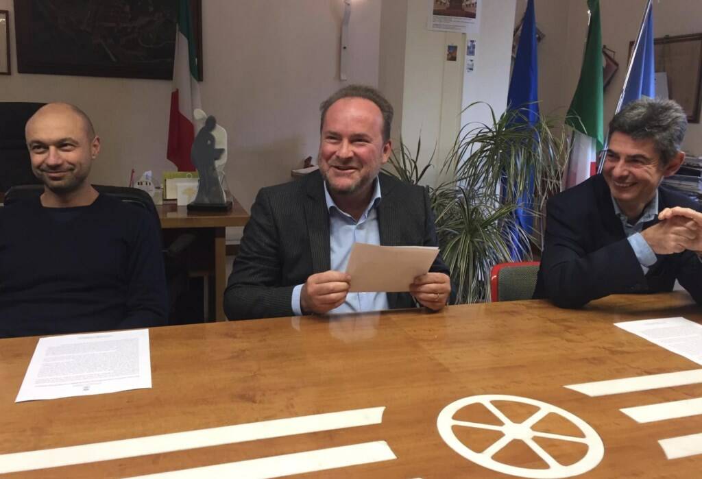 Da sinistra: Matteo Martinelli, Giovanni Macchiarini, Francesco De Pasquale