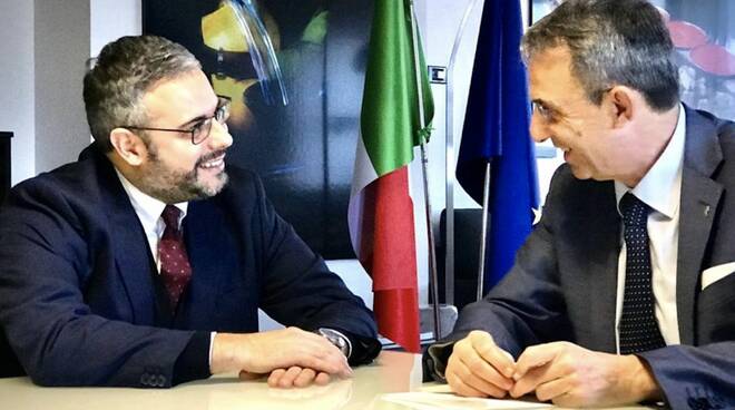 Giacomo Giannarelli e il ministro Sergio Costa