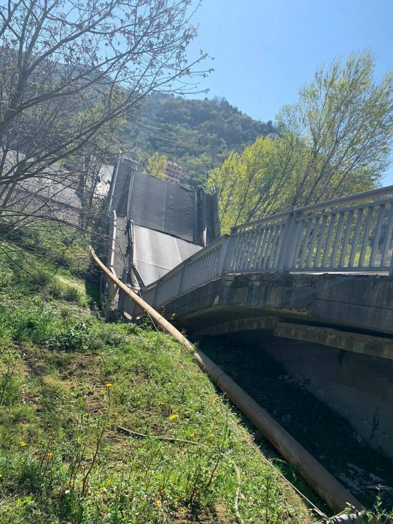 Crollo del ponte di Caprigliola