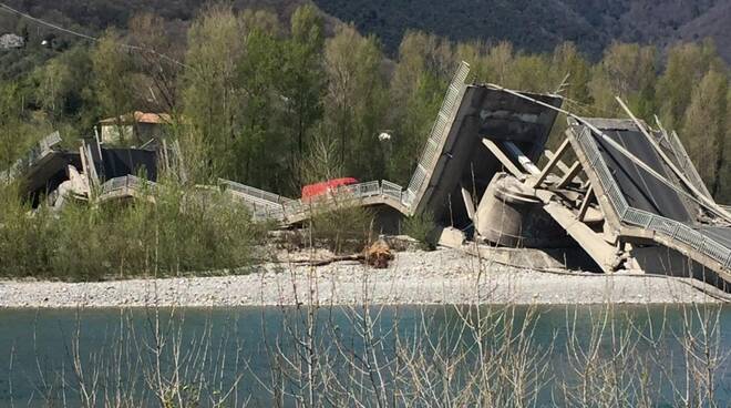 Crollo del ponte di Caprigliola