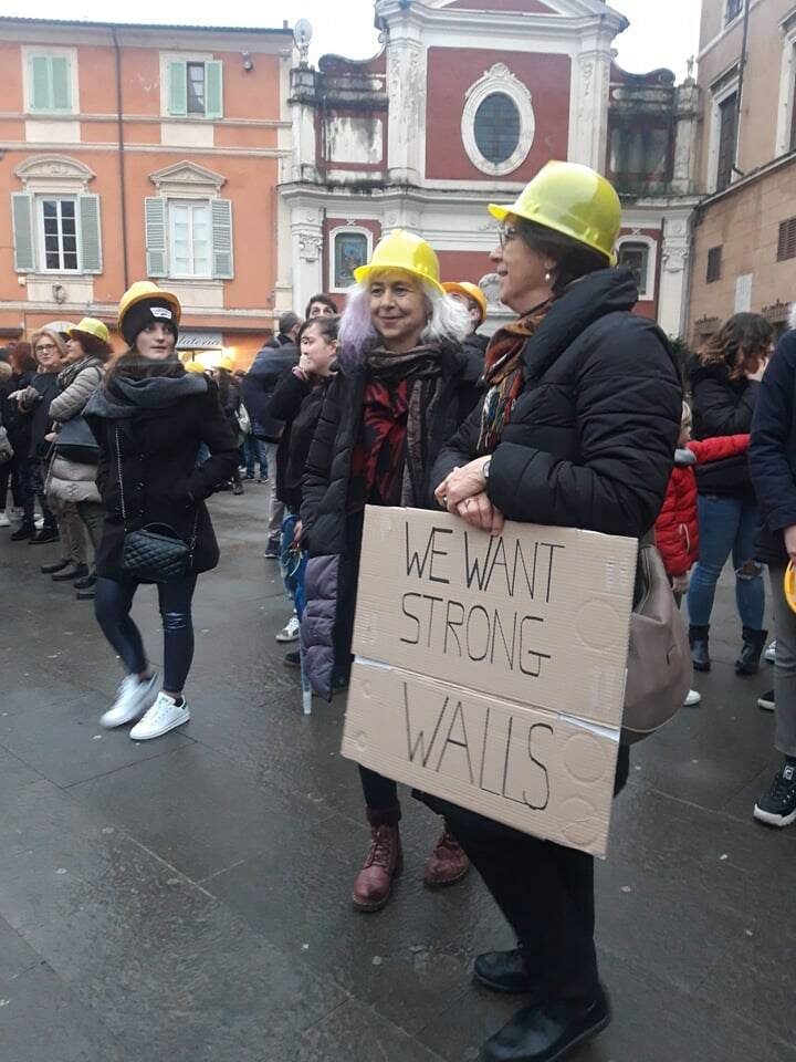 Manifestazione dei docenti per la sicurezza nelle scuole