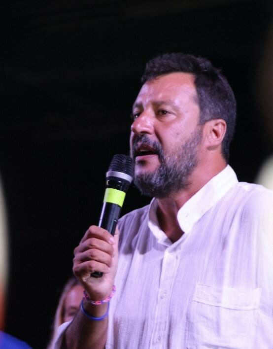 Matteo Salvini a Marina di Massa