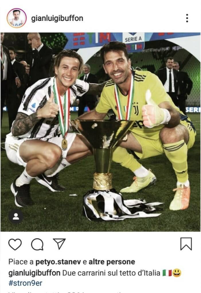 La foto postata da Gigi Buffon su Instagram