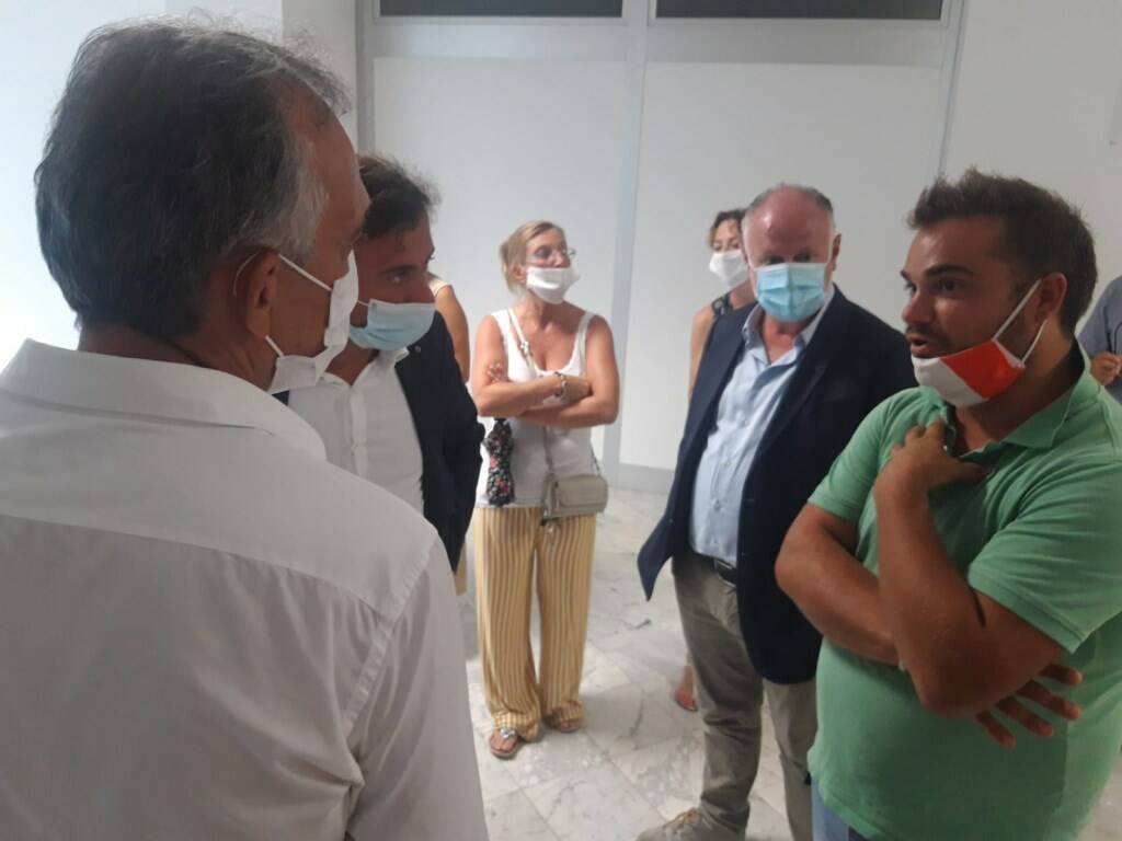Sopralluogo del presidente della Regione, Enrico Rossi, negli ospedali di Carrara e Massa