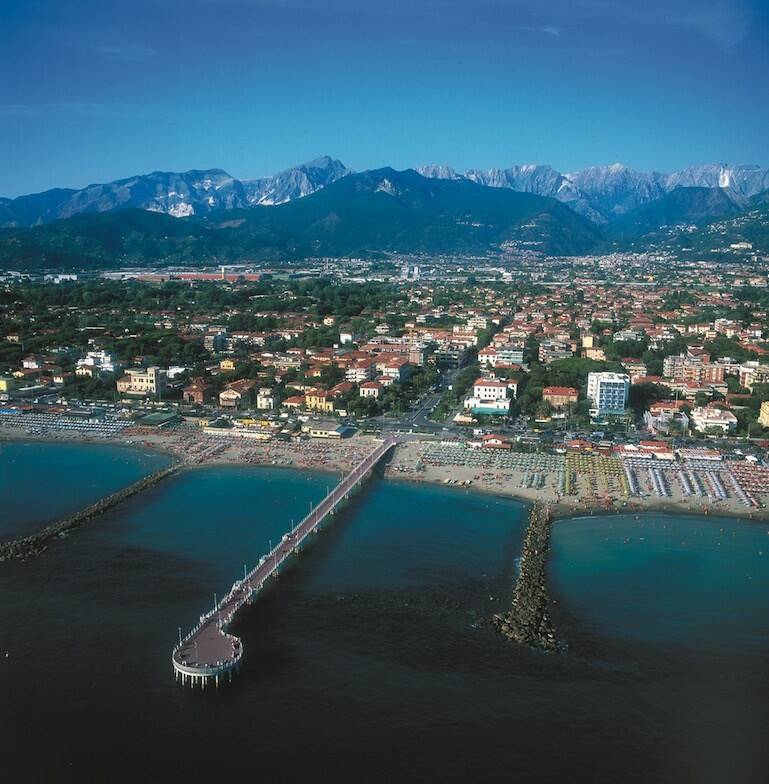 Vista panoramica di Marina di Massa