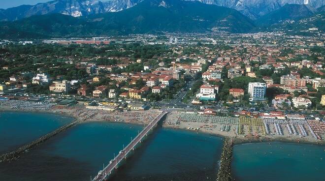 Vista panoramica di Marina di Massa