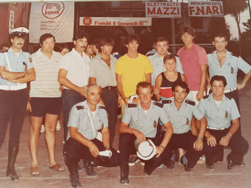 Paolo Rossi al memorial "Mauro Frediani" dei vigili urbani di Massa nel 1983
