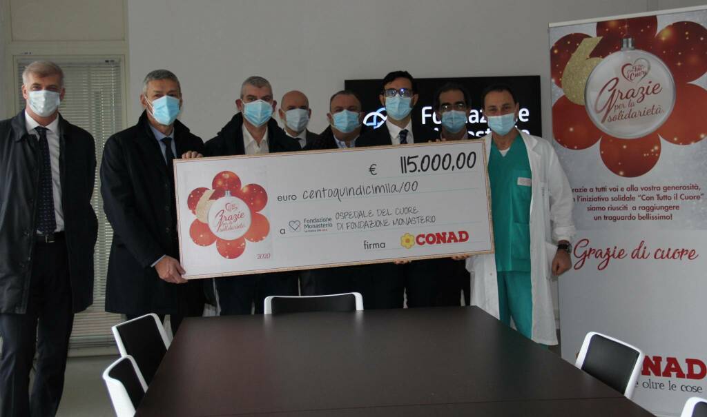 Conad Nord Ovest raccoglie 115 mila euro per Ospedale del Cuore della fondazione Monasterio