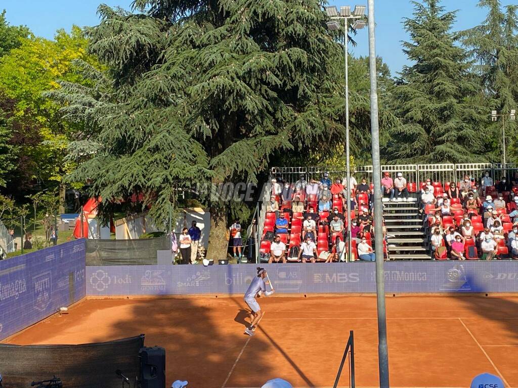 Lorenzo Musetti all'esilio Romagna Open contro Nishioka