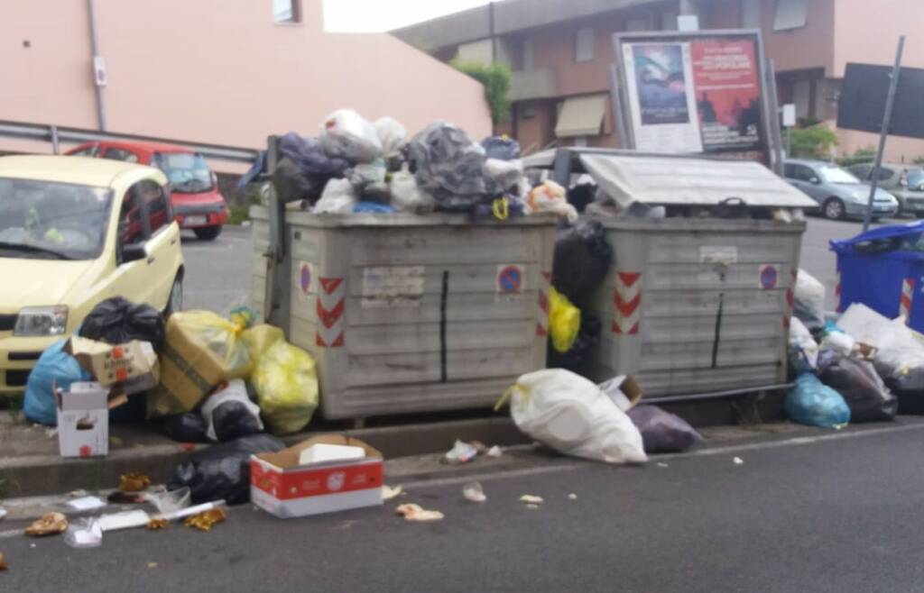 Rifiuti in via Frangola a Massa