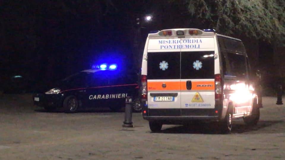 Carabinieri e Ambulanza Pontremoli