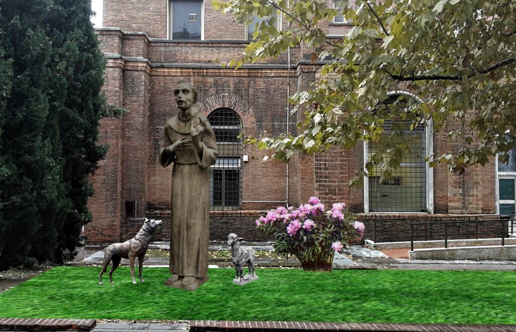 Statua San Francesco poste