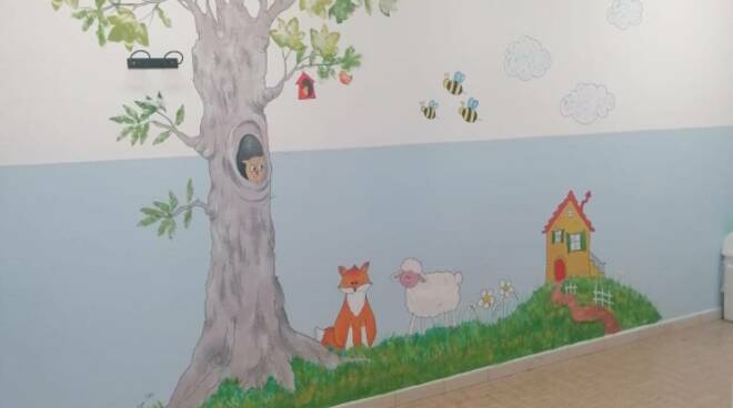 murales ambulatorio pediatrico Pontremoli